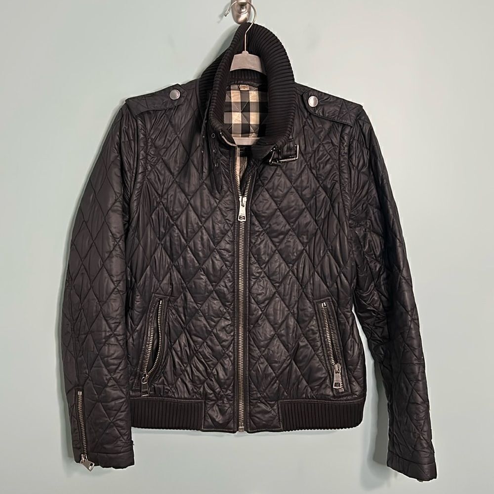Burberry Quilted Moto Jacket Convertible